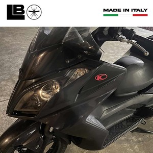 Adesivi 3D in resina gel per moto Kymco Xciting Scooter Nero-Rosso - Product Image 3