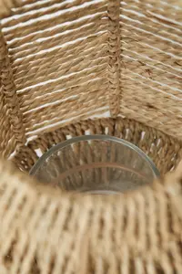 Bougeoirs en jonc de mer naturel de haute qualité lanternes et bocaux à bougies conceptions OEM lanterne en bambou personnalisée décor maison à la main - Product Image 3