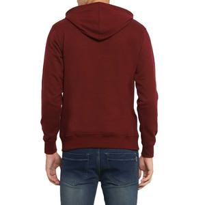 Sudadera con capucha de felpa francesa de algodón orgánico pesado de talla grande para hombre con bordado personalizado y sudaderas con capucha estampadas - Product Image 3