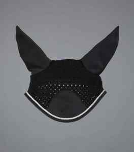 Protector de orejas para caballo ligero, personalizado, premium, transpirable, de ganchillo, lavable, antimosquitos, accesorio ecuestre hecho en Pakistán - Product Image 1