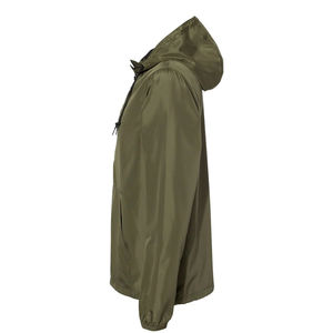 Chaqueta Cortavientos Impermeable con Cierre de Cremallera de un Cuarto para Hombre, Chaqueta Cortavientos Softshell con Capucha y Cierre Completo - Product Image 3