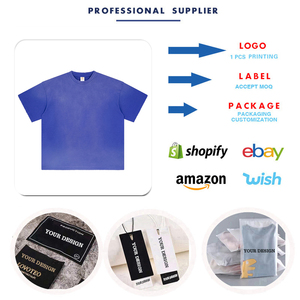 Camiseta personalizada de lavado ácido de 250Gsm para hombre, 100% de algodón de alta calidad, diseño de hombro caído, tela de punto inspirada en Vintage - Product Image 5