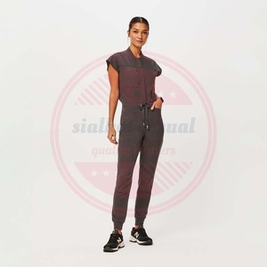 Spandex Polyester Women Hospital Medical <b>Scrubs</b> Uniforms\Wholesale Short Sleeve Medical Uniforms <b>Scrubs</b> <b>Sets</b> - Product Image 2