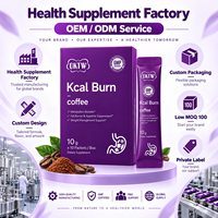 OKTW Kcal Burn Café en Poudre : Stimulant Métabolique, Coupe-Faim, Gestion du Poids, Complément Alimentaire, Marque Privée