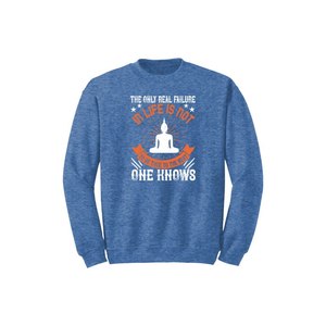 Sudadera de mezcla de algodón con estampado de temas de Buda, 12 opciones de color, estilo informal 260-280 GSM, colocación de diseño personalizable para invierno - Product Image 3