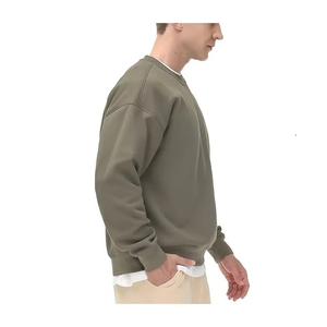 OEM personalizado hecho Color sólido sudadera hombres mujeres Otoño Invierno ropa de calle ganchillo Casual traje polar sudaderas con capucha con cuentas - Product Image 5