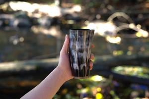 Hand Carved Polished Buffalo Horn Drinking <b>Cup</b> Durable <b>Viking</b> Love Style Souvenir with Customized - Product Image 2