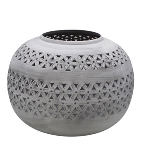 Recién llegado, Juego de 3 tarros de vela de Color blanco votivo redondo de Metal para decoración del hogar, personalizados a granel - Product Image 3
