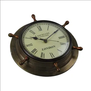 圆钟批发价格复古风格工业品质金属设计家居办公餐桌装饰钟