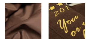 Veste universitaire personnalisée de luxe en chenille Patch Oem tenue de rue vintage de haute qualité veste universitaire Letterman marron - Product Image 5