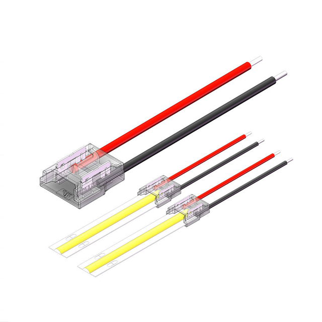 2-Pin LED Light Strip Extension Cable Connector for SMD and COB Strip PC Body Remote and App Control for Living Room Use