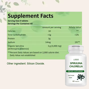 Integratore Alimentare <span class=keywords><strong>Compresse</strong></span> di Clorella Biologica Integratori Nutrizionali <span class=keywords><strong>Compresse</strong></span> di Spirulina e Clorella per Gestione del Peso e Immunità - Product Image 5