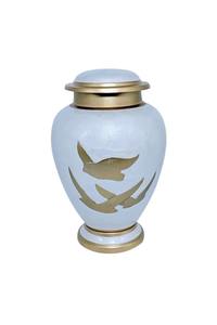 Urna metálica adecuada para almacenamiento a largo plazo, viajes o uso ceremonial, puede brindar confort a través de su presencia sólida y reconfortante. - Product Image 4