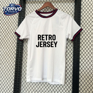 2025-2026 Wholesale Top Quality Quick Dry Breathable Retro Version Football Jersey Soccer Uniform - Product Image 1