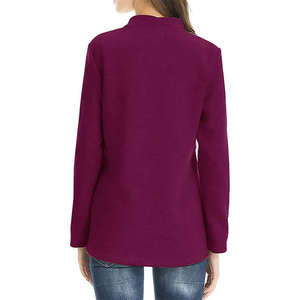 Sweat à capuche confortable pour femmes enceintes avec polaire en coton 100% respirant, design extensible doux pour le confort de la grossesse et le port quotidien - Product Image 3