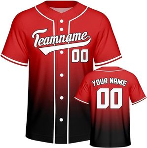 Maillots de baseball personnalisables de haute qualité pour hommes Maillots de softball Maillots de baseball de grande taille pour hommes et femmes - Product Image 1