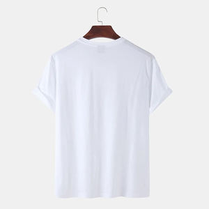 Meilleure vente T-shirt en coton de haute qualité personnalisé ajouter votre logo imprimer hommes couleur unie col arrondi chemise de sport - Product Image 6