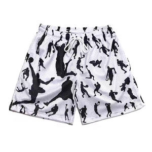 Short de basket-ball en maille de polyester personnalisé de haute qualité avec impression sur toute la surface - Product Image 6