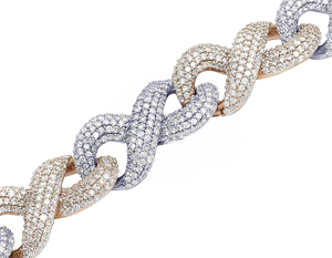 Totalmente helado Bling Hip Hop S925 Plata Moissanite VVS Clarity Diamond Cadena de eslabones cubanos para hombres - Product Image 2