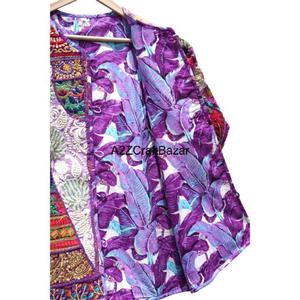 Chaquetas de Algodón Acolchadas Banjara con Diseño de Espejo, Bordadas, Estilo Bohemio, para Fiestas de Invierno, Manga Larga - Product Image 6