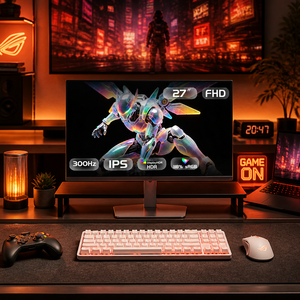 Moniteur <span class=keywords><strong>de</strong></span> jeu haute performance 27 pouces 300 Hz IPS 5 ms DP sans cadre avec <span class=keywords><strong>haut</strong></span>-parleurs, écran <span class=keywords><strong>de</strong></span> jeu <span class=keywords><strong>PC</strong></span> 27 pouces - Product Image 1