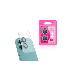 Protector de Lente de Cámara Premium TYGO CL-06 para Apple iPhone 16 Plus, Cristal Templado Verde Claro con Anillo Metálico - Product Image 1