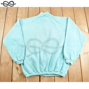 Suéter polar personalizable OEM Vintage Color Quarter Zip sudadera cómoda y cálida para hombres y mujeres tejido - Product Image 2