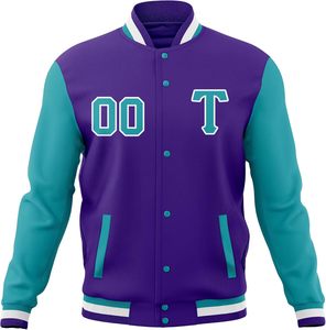 Chaqueta Universitaria Bordada con Detalles de Parches de Lona, Estilo Letterman Icónico, Diseñada para Ropa Deportiva de Secundaria, Primavera, Impermeable - Product Image 5