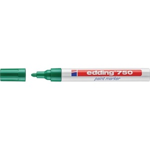 Paquete de 10 Marcadores de Pintura Verde EDDING Serie 750 con Punta Redonda de 2-4 mm de Ancho de Línea - Product Image 1