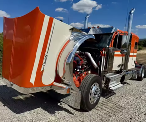 STRONG CLEAN 2024 2025 Peterbiltt 589 <b>Sleeper</b> Semi Truck - 72" Flat Top <b>Sleeper</b>- 6x4 Diesel Manual Used Truck for Sale - Product Image 3