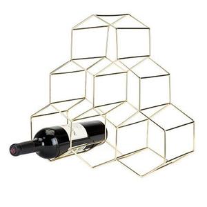 Estante de vino de Metal negro completo, de 7 Bar botellas para soporte de almacenamiento, restaurante, decoración, mesa de acero, soporte de exhibición de vino, diseño OEM - Product Image 4