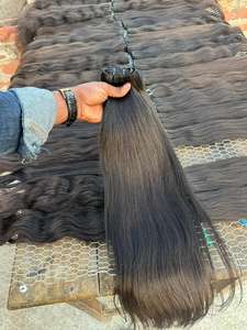 Cheveux ondulés naturels indiens bruts haute performance 100% cheveux humains durables pour le coiffage au meilleur prix - Product Image 4