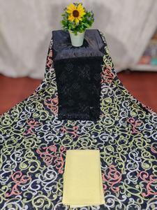 Robe en coton jacquard de haute qualité, aspect premium, dernière tendance, imprimé numérique, uni, slub, pour filles, spéciale - Product Image 3