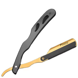 Fournisseur en gros Pissco de rasoirs en acier inoxydable pour cheveux, sourcils, barbe, outils de barbier pliables pour hommes, fabriqués par Pissco Pakistan - Product Image 6