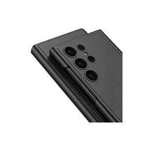 Étui à clapet en similicuir Samsung pour Galaxy S24 Ultra avec porte-cartes et béquille - Protection de l'appareil photo - Silicone souple et PU - Product Image 2