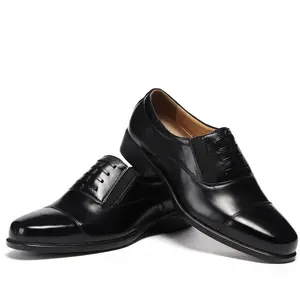Üç ortak deri ayakkabı erkek iş elbise ilkbahar ve sonbahar düşük üst tek deri terlik bir ayak kapalı siyah iş ayakkabısı