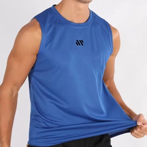 Camiseta sin mangas de secado rápido para hombre para entrenamientos de gimnasio de verano, camisetas de entrenamiento de culturismo, camiseta sin mangas estampada ajustada - Product Image 6