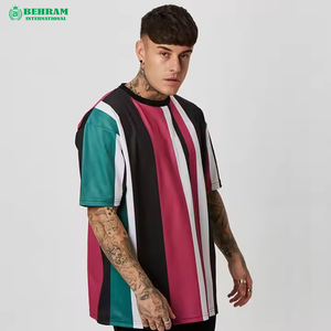 T-shirt à manches courtes pour homme, coupe ample, séchage rapide, en coton/fibre de bambou 230g, écologique et de haute qualité, pour commandes en gros - Product Image 3