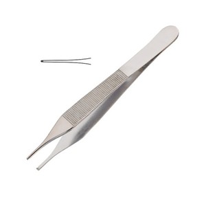 Pince à dissection chirurgicale de base approuvée CE Instruments manuels en acier inoxydable à dents pour tissus Adson - Product Image 5