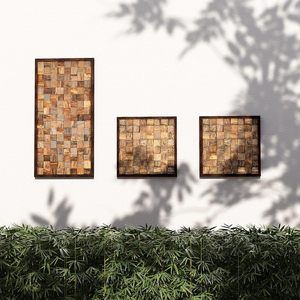 Arte de pared de madera rústica cultivada en EE. UU., decoración de madera dura pulida para sala de estar, dormitorio, decoraciones de pared enmarcadas estéticas - Product Image 2