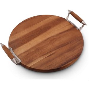 Planche à fromage en bois tendance avec poignée multi-usage nouveau parfait pour la maison et le restaurant ustensiles de cuisine en acier inoxydable en gros - Product Image 1