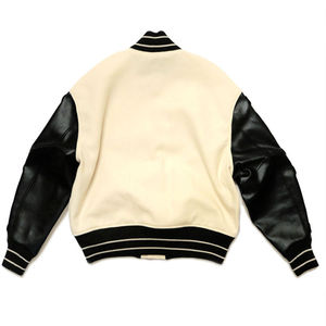 Offre Spéciale vestes d'université personnalisées en laine véritable manches en cuir brodé patchs en chenille hiver Letterman Baseball - Product Image 2