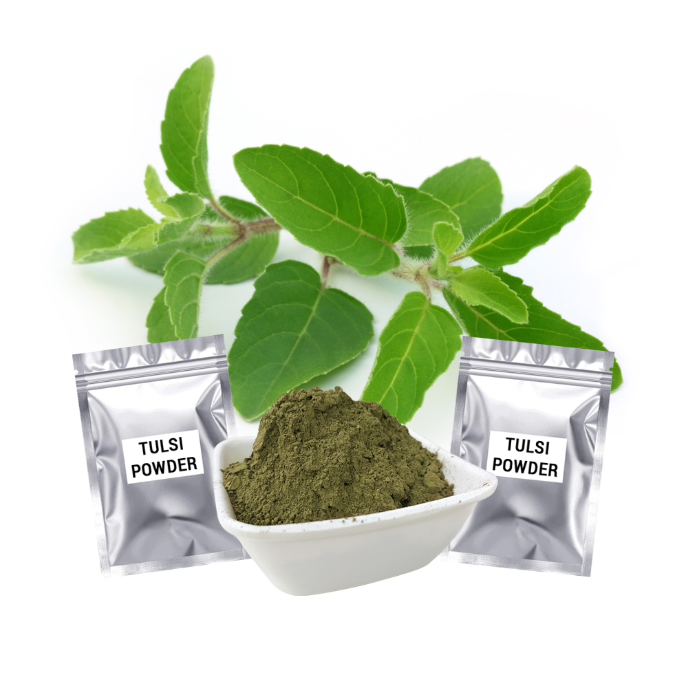 Best Verkopende Haarverzorgingsproducten Tulsi Poeder Biologische Kruiden Traditionele Ayurvedische Haarbehandeling Poeder Fabrikant