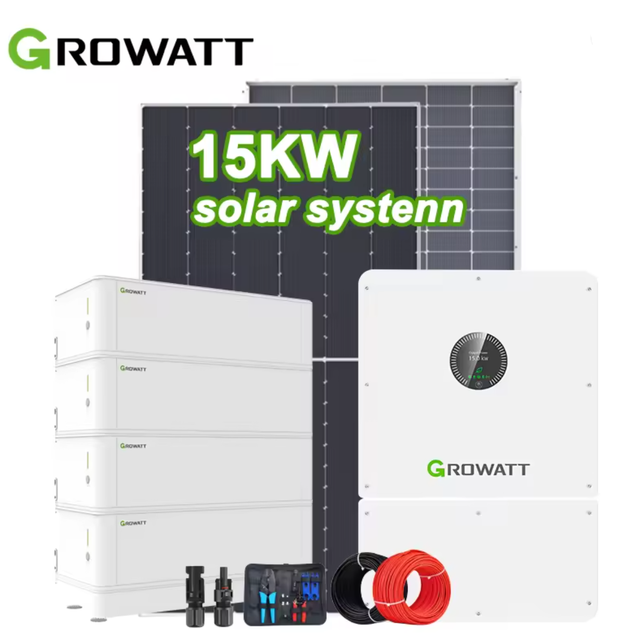 10KW-30KW Hybrid Solar System - Optional LONGI/JINKO/TRINA Panels + Deye/Growatt Inverter + Dyness Lithium Battery for Home