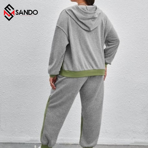 ชุดกีฬาวิ่งน้ำหนักเบามีฮู้ดสำหรับผู้หญิงชุดวอร์มผ้าไนลอนระบายอากาศได้ดีไซส์ใหญ่พิเศษพิมพ์ลาย2 - Product Image 2