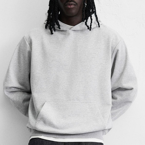 Sweat à capuche en polaire pour homme, matière de haute qualité, manches longues, vêtement décontracté avec capuche, couleur unie, logo personnalisé, design 2026 - Product Image 2