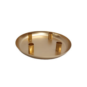 Bougeoir de l'Avent en métal en fer en vrac en gros blanc fini pour la maison fête de Noël décoration d'éclairage métal de style populaire - Product Image 2