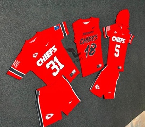 High Quality Sportswear Custom Youth <b>Compression</b> Sleeveless Shirt with Football Jersey And <b>Shorts</b> Set - Product Image 3