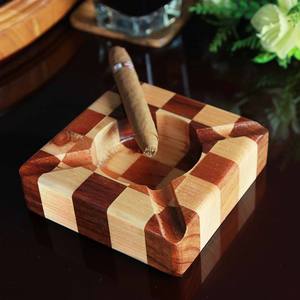 Modern Design Square Shape Epoxy Resin Wood <b>Ashtray</b> New Arrival Custom Color Logo <b>Portable</b> for Indoor Outdoor Use Super Quality - Product Image 6