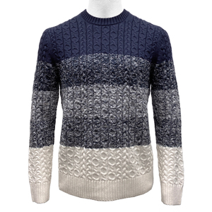 Premium Men's O Neck Character Cable Knit Long Sleeve <b>Pullover</b> <b>Sweater</b> Comfortable Slim Fit Breathable Quick-Dry Extrafine - Product Image 1